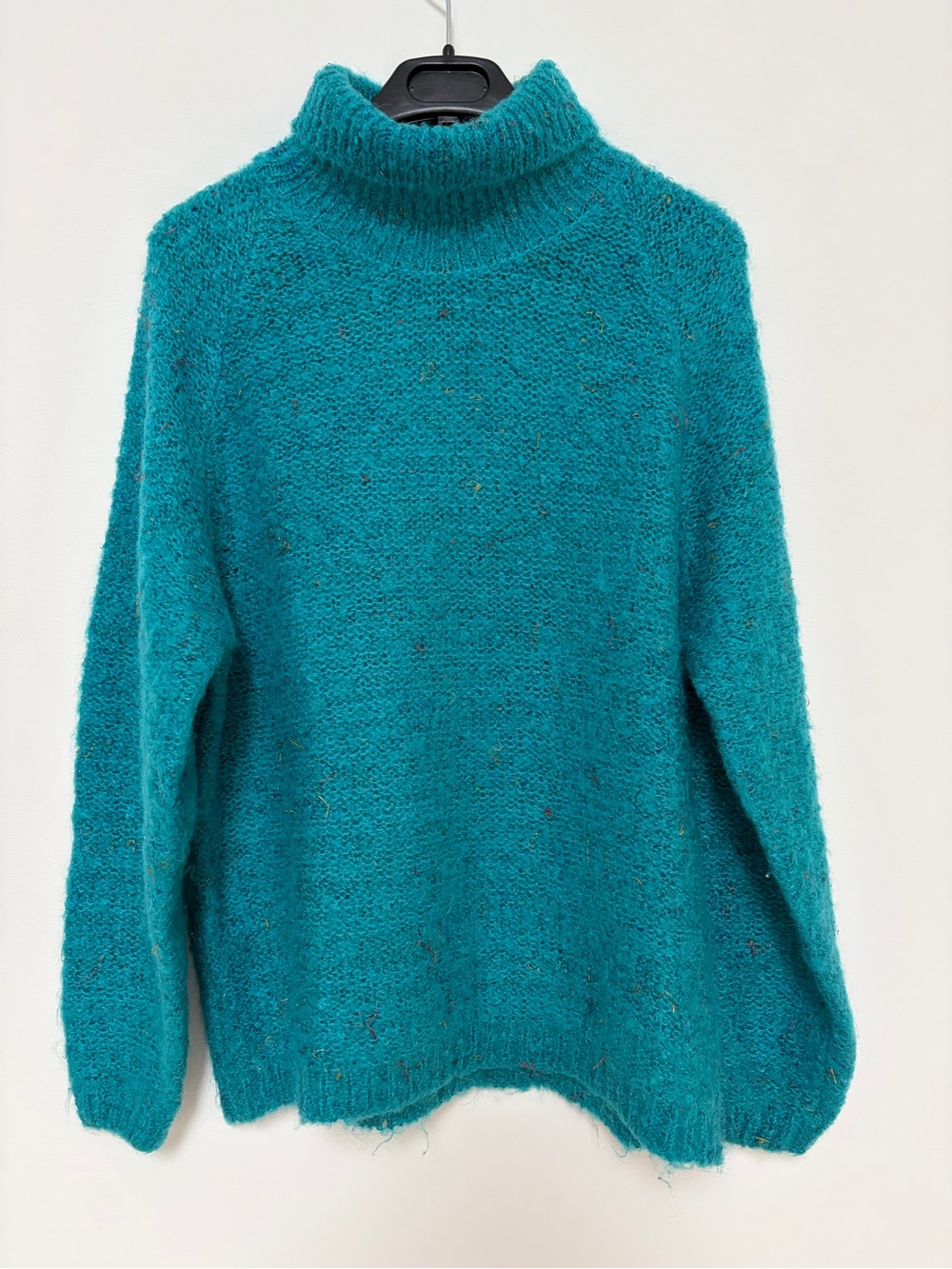 Oak Bluff Vintage Mohair Blend Turtleneck Sweater Blue